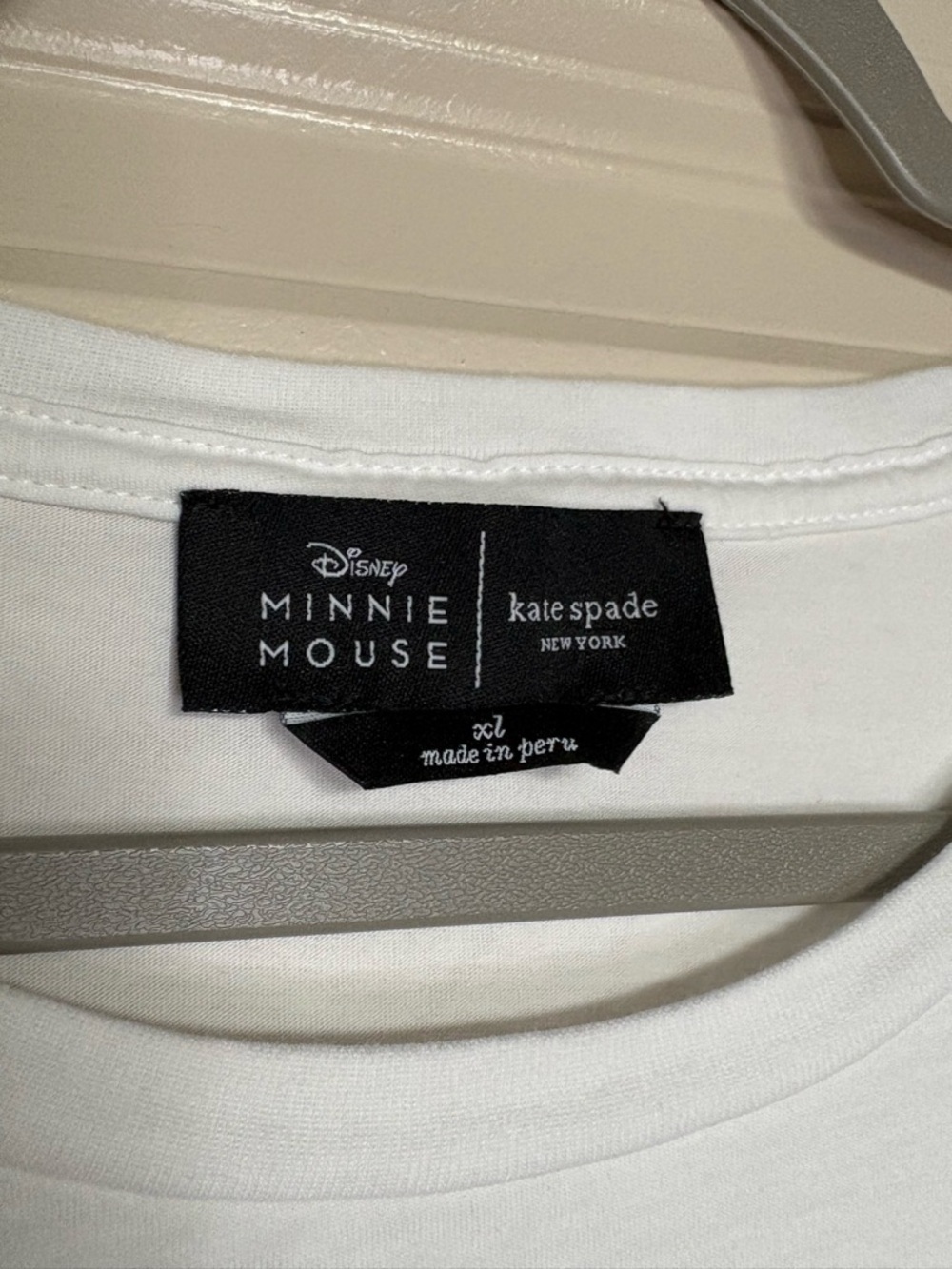 Kate Spade New York X Disney Minnie Mouse Polka Dot Cotton Tee Size XL - Picture 4 of 5